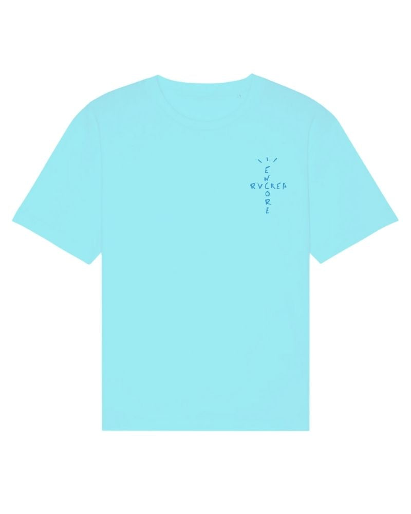 ENCORE SNEAKERS X RVCREA AJ4 Blue Tee (Sky Blue)