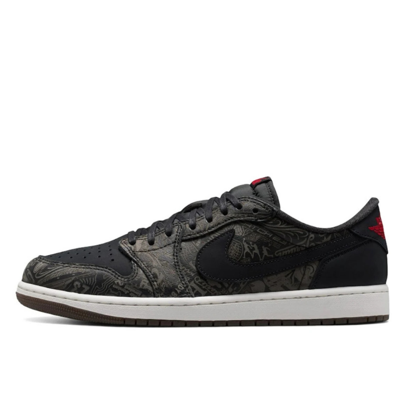 Air Jordan 1 Retro Low OG Laser Black University Red