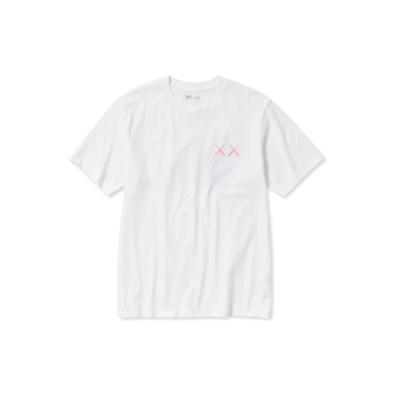 Uniqlo T-Shirt KAWS Pink Graphic
