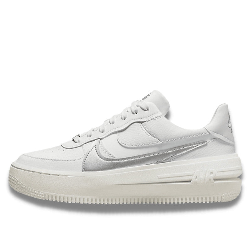 Nike Air Force 1 Low Platform Summit White Metallic Silver - DJ9946-101