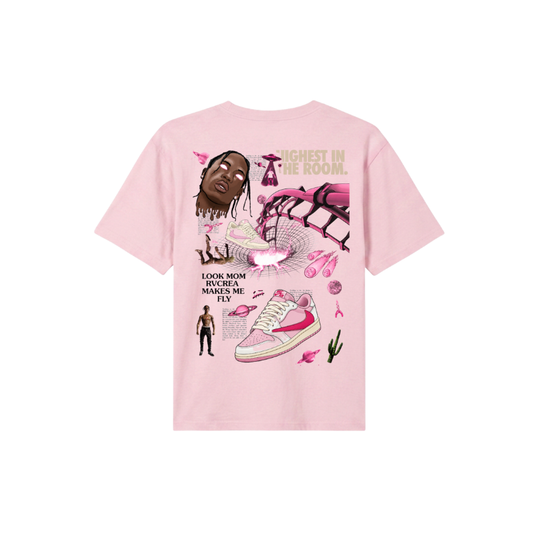 ENCORE Sneakers X RVCREA Travis Pack Pink T-Shirt (Pink)