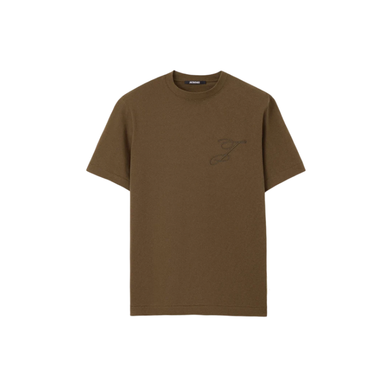 Jacquemus Le T-shirt Logo Khaki