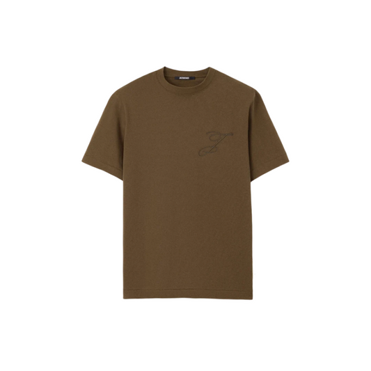 Jacquemus Le T-shirt Logo Khaki