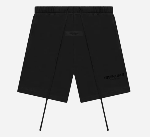 Essentials Shorts Black Stretch Limo - -