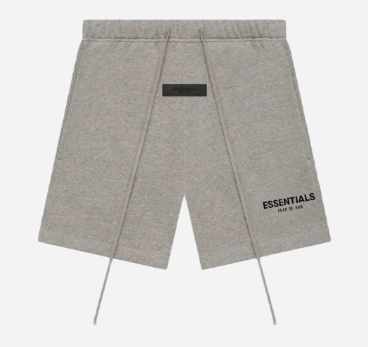 Essentials Sweatshort Dark Oatmeal - -