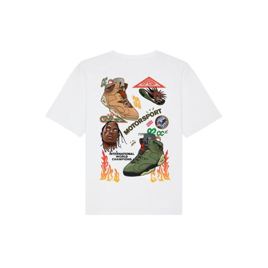 ENCORE SNEAKERS  X RVCREA  AJ6 Tee (White)