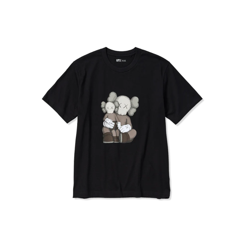 Uniqlo T-Shirt KAWS Black Graphic