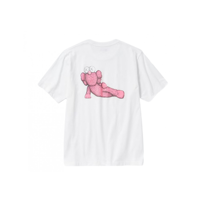 Uniqlo T-Shirt KAWS Pink Graphic