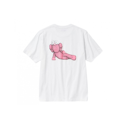 Uniqlo T-Shirt KAWS Pink Graphic