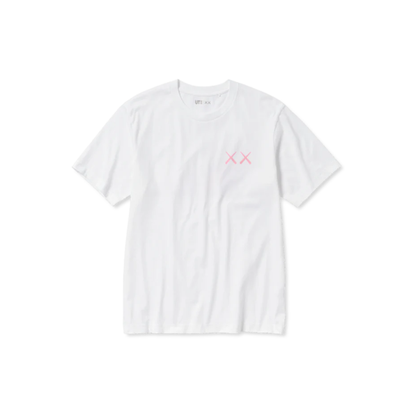Uniqlo T-Shirt KAWS Pink Graphic