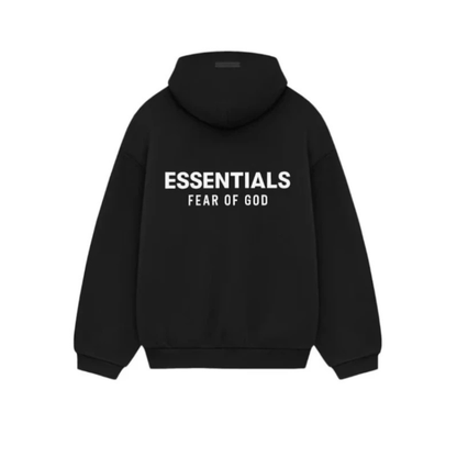 Hoodie Fear of God Essentials Fleece FW24 Black