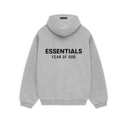 Hoodie Fear of God Essentials Fleece Light Heather Gray FW24