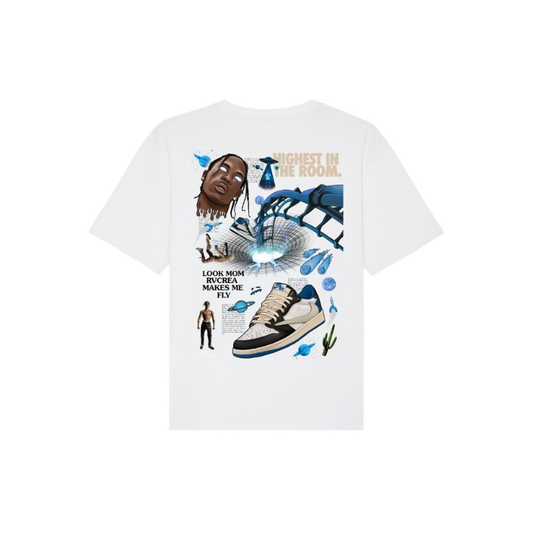 ENCORE Sneakers X RVCREA Fragment Blue Tee (White)