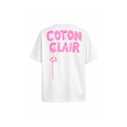 Coton Clair Tee-shirt White Pink