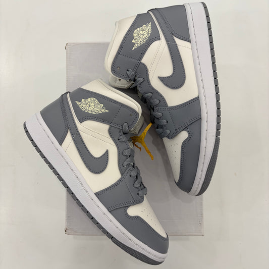 Air Jordan 1 Mid Grey Sail