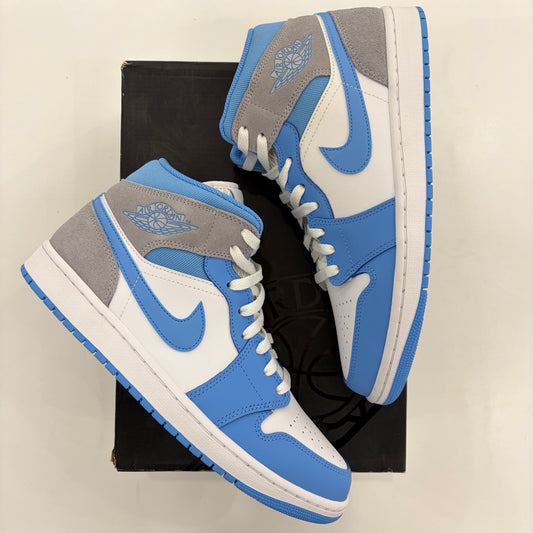 Air Jordan 1 Mid University Blue Grey