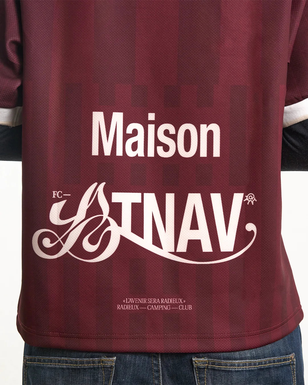 Maison ATNV - Maillot R.C.C cerise noire
