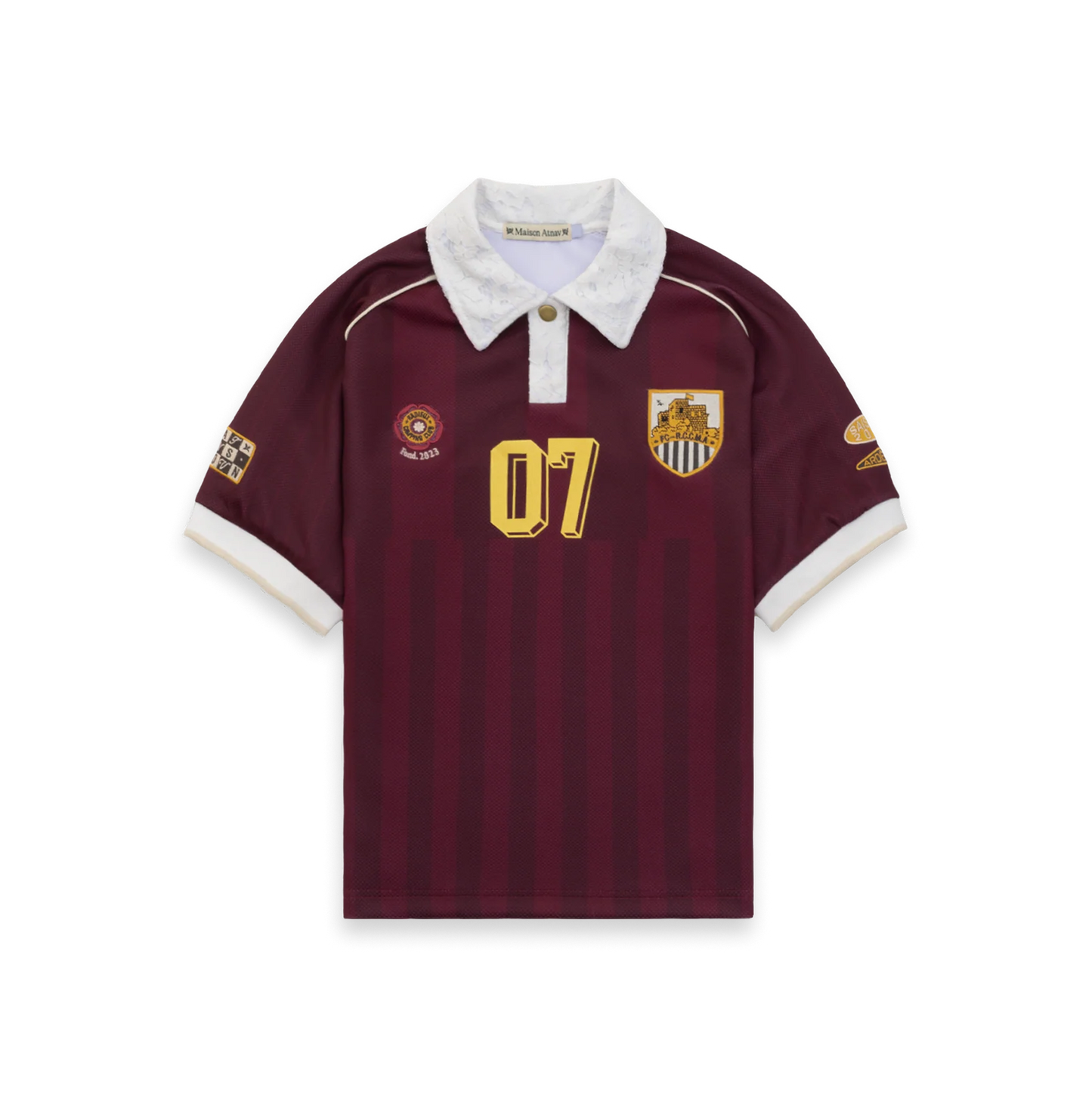 Maison ATNV - Maillot R.C.C cerise noire