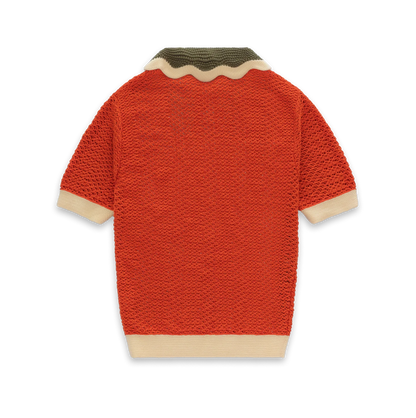 Le polo en maille "Abricot"