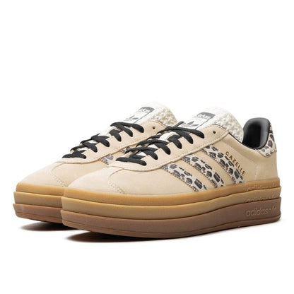 Adidas Gazelle Bold Cream Black Leopard - JI1370