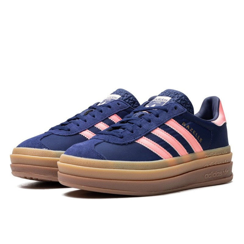 Adidas Gazelle Bold Dark Blue Pink Spark - IG4390