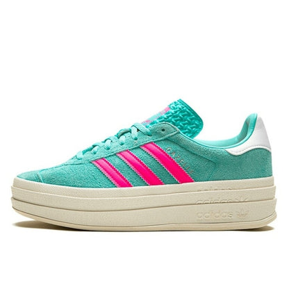 Adidas Gazelle Bold Flash Aqua Lucid Pink - ID7026