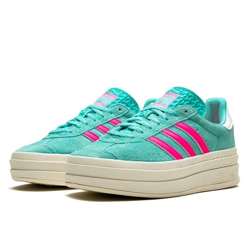 Adidas Gazelle Bold Flash Aqua Lucid Pink - ID7026