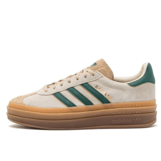 Adidas Gazelle Bold Magic Beige Collegiate Green - ID7056
