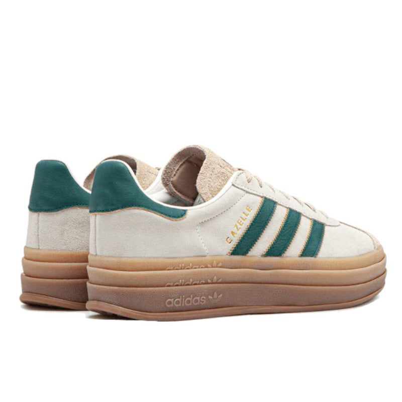 Adidas Gazelle Bold Magic Beige Collegiate Green - ID7056