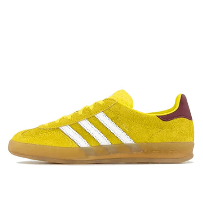 Adidas Gazelle Indoor Bright Yellow Burgundy - IE7003