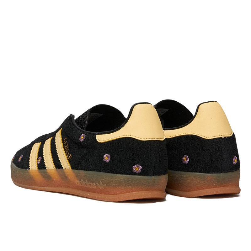 Adidas Gazelle Indoor Core Black Almost Yellow Floral - IF4490