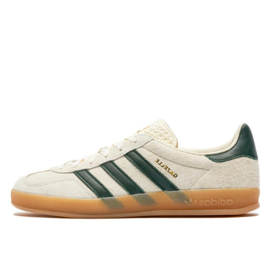 Adidas Gazelle Indoor Cream White Collegiate Green Gum - IH7502