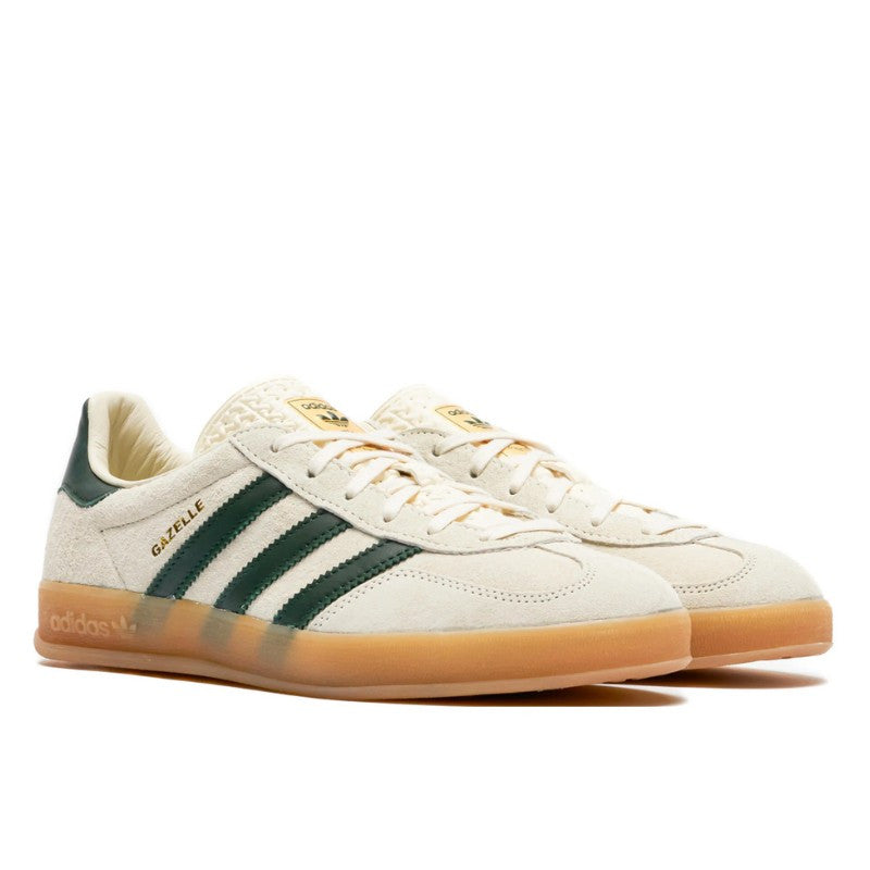 Adidas Gazelle Indoor Cream White Collegiate Green Gum - IH7502
