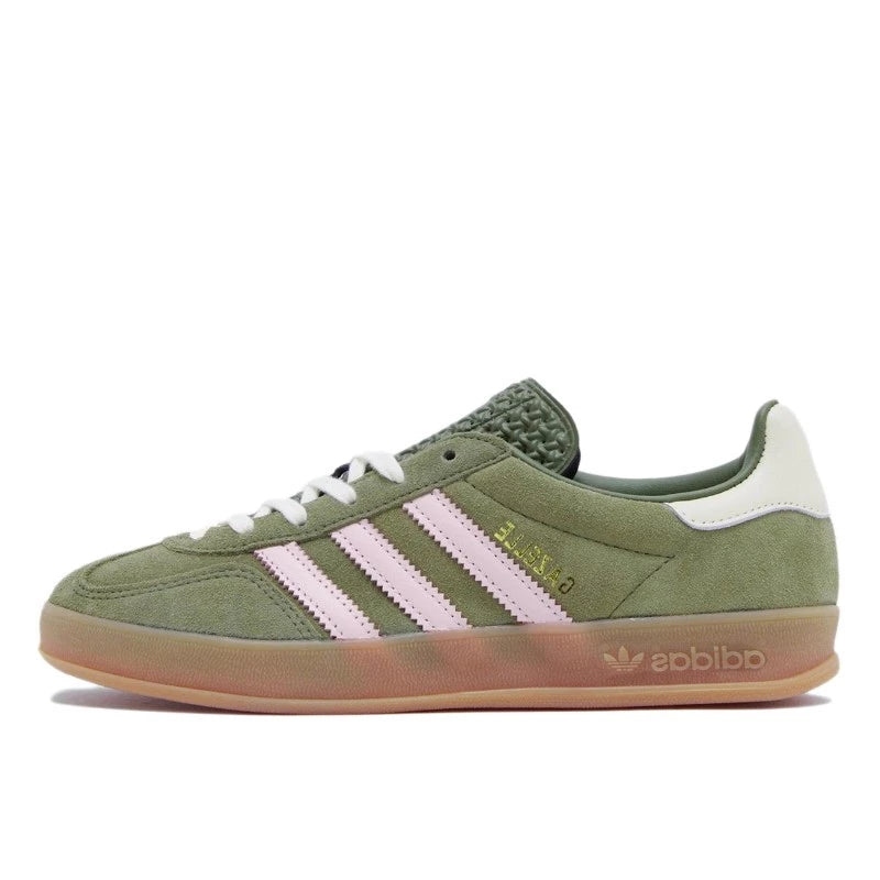 Adidas Gazelle Indoor Focus Olive Clear Pink - JH6475