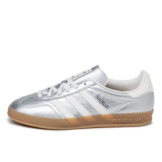 Adidas Gazelle Indoor Silver Metallic Core White - JR1206