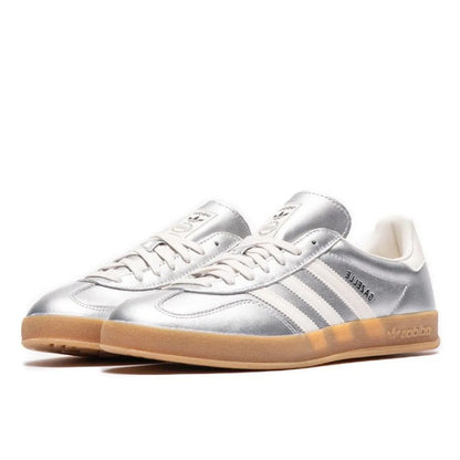 Adidas Gazelle Indoor Silver Metallic Core White - JR1206