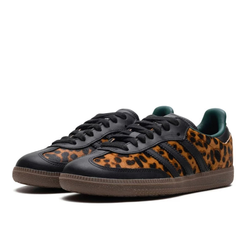 Adidas Samba OG Black Green Leopard - JI2735