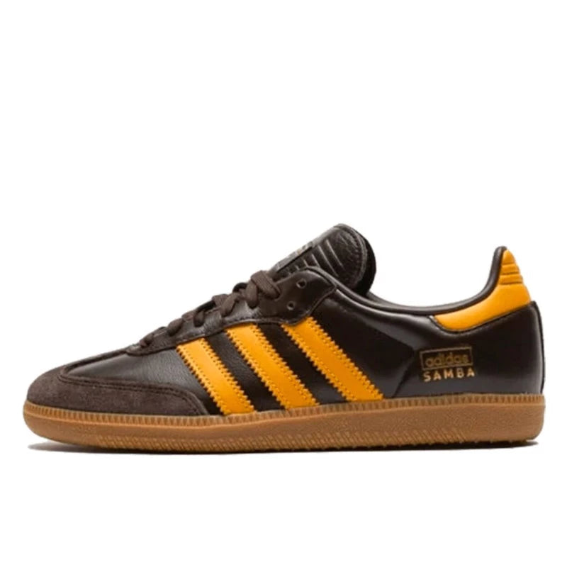 Adidas Samba OG Dark Brown Yellow - IG6174