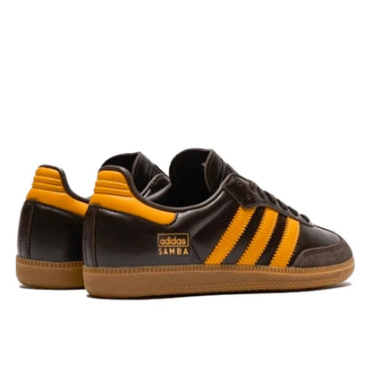 Adidas Samba OG Dark Brown Yellow - IG6174