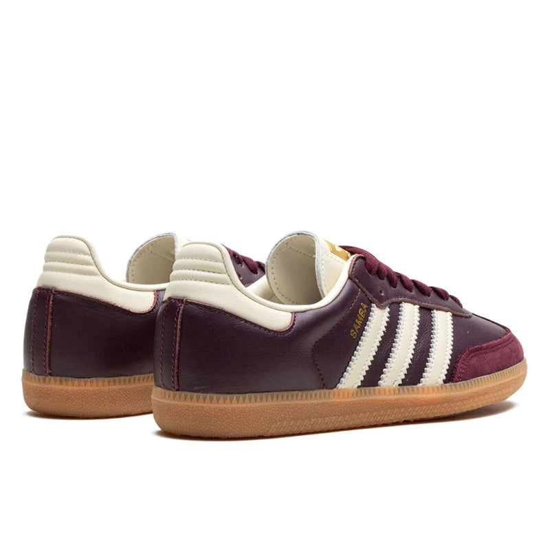 Adidas Samba OG Maroon Gold Metallic - ID0477