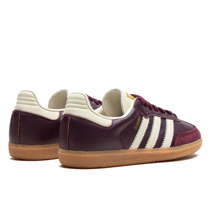 Adidas Samba OG Maroon Gold Metallic - ID0477