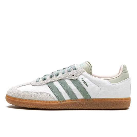 Adidas Samba OG  Cloud White Silver Green - ID0492