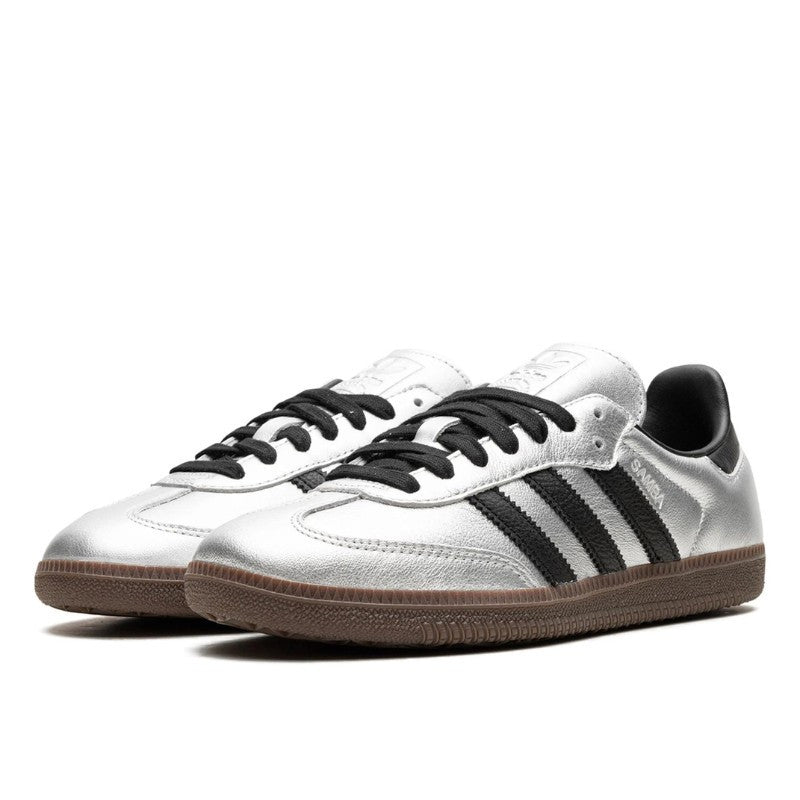 Adidas Samba OG Silver Metallic Black Gum - JI4218