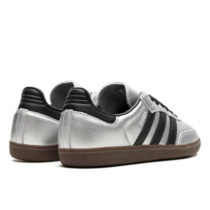 Adidas Samba OG Silver Metallic Black Gum - JI4218