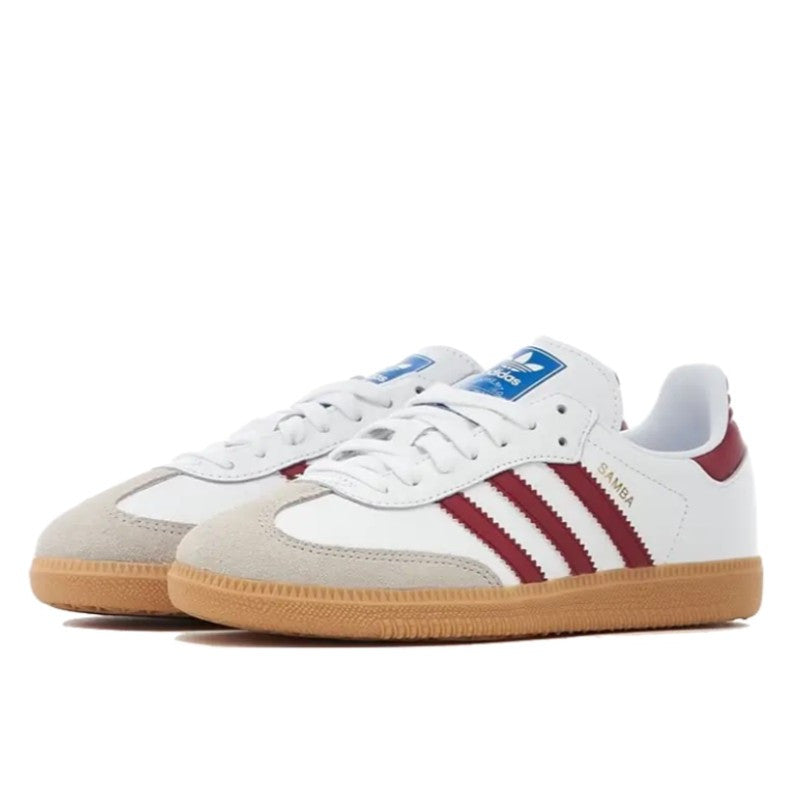 Adidas Samba OG White Burgundy Gum - IF3813