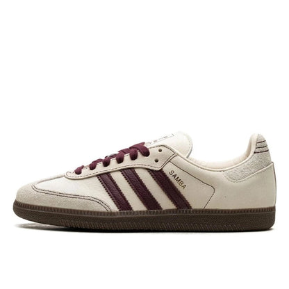 Adidas Samba OG Wonder White Maroon - IG1987