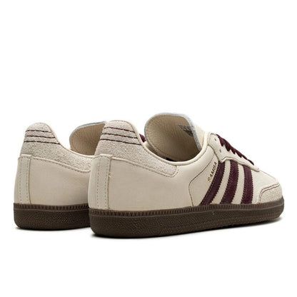 Adidas Samba OG Wonder White Maroon - IG1987