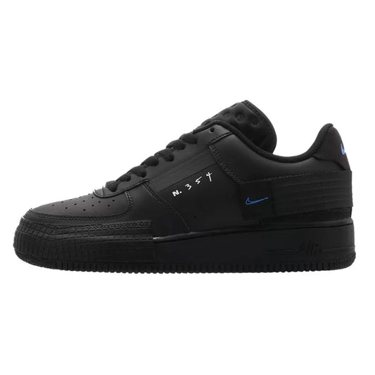 Nike Air Force 1 Low Drop Type Triple Black - AT7859-001