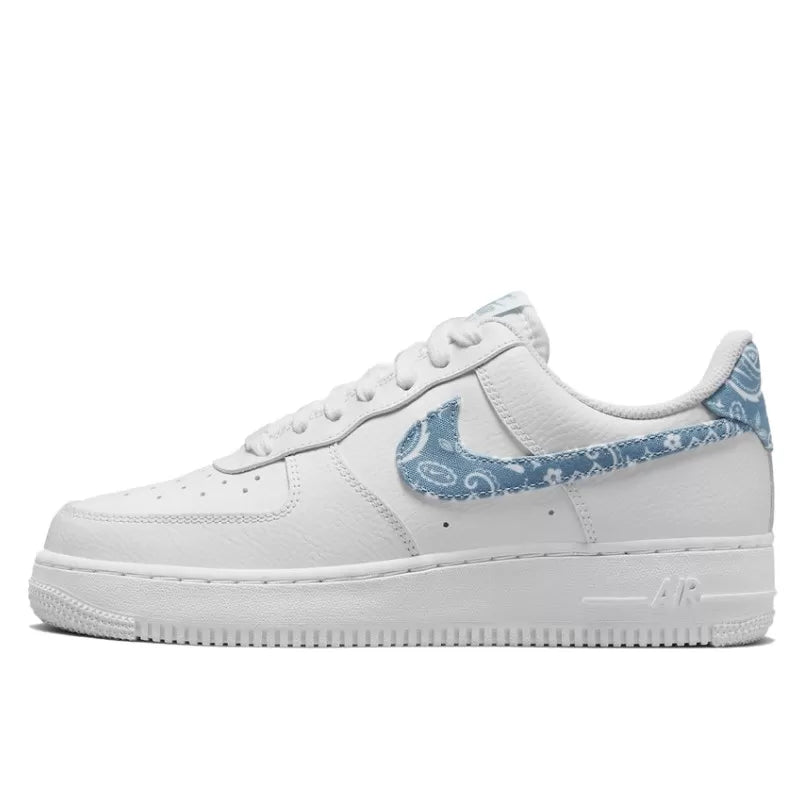 Nike Air Force 1 Low '07 Essential White Worn Blue Paisley - DH4406-100