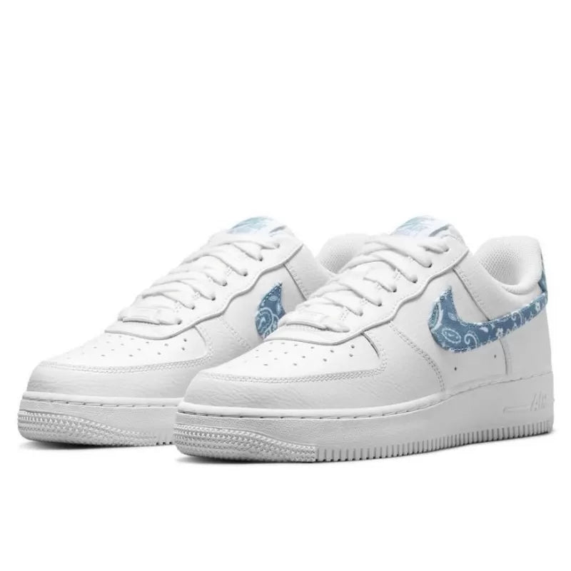 Nike Air Force 1 Low '07 Essential White Worn Blue Paisley - DH4406-100